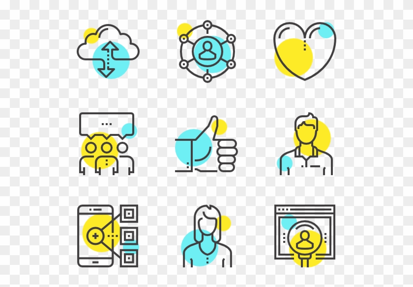 Social Media And Network - Two Tone Icon Clipart