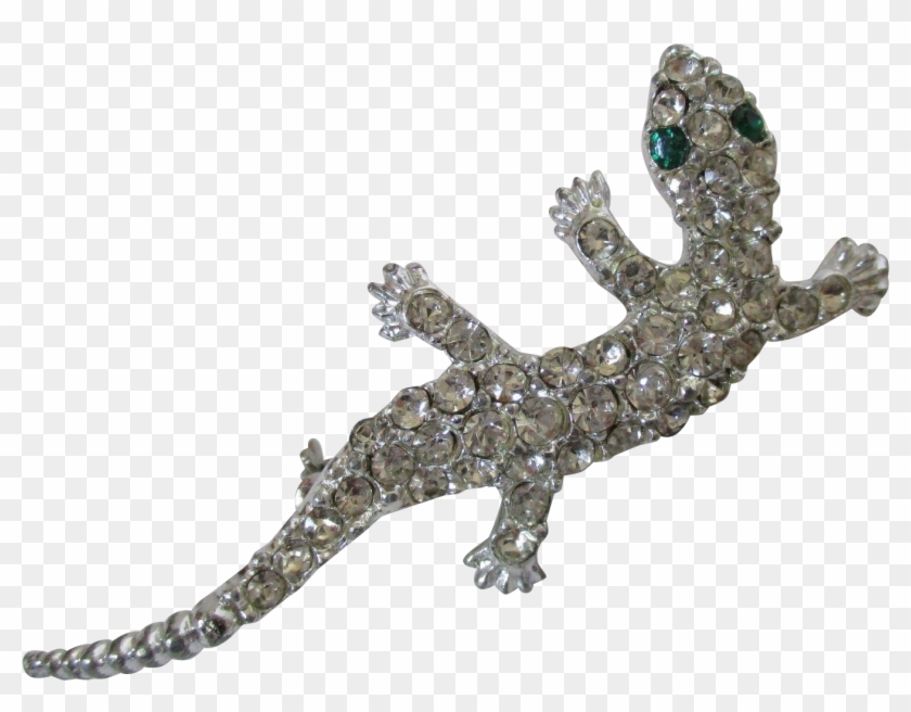 Picture Transparent Download Clear Rhinestone Encrusted - Alligator Lizard Clipart
