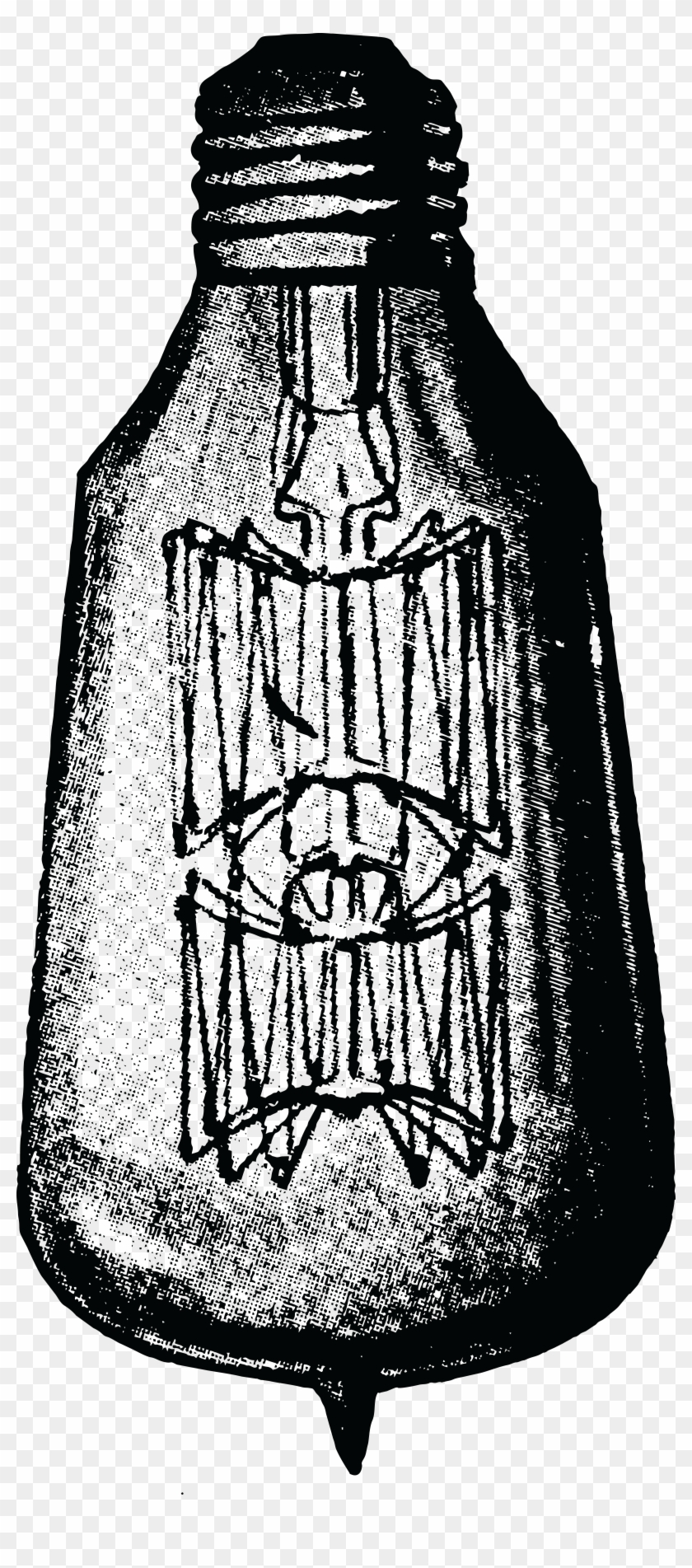 Free Of A Vintage Light Bulb - Incandescent Light Bulb Clipart