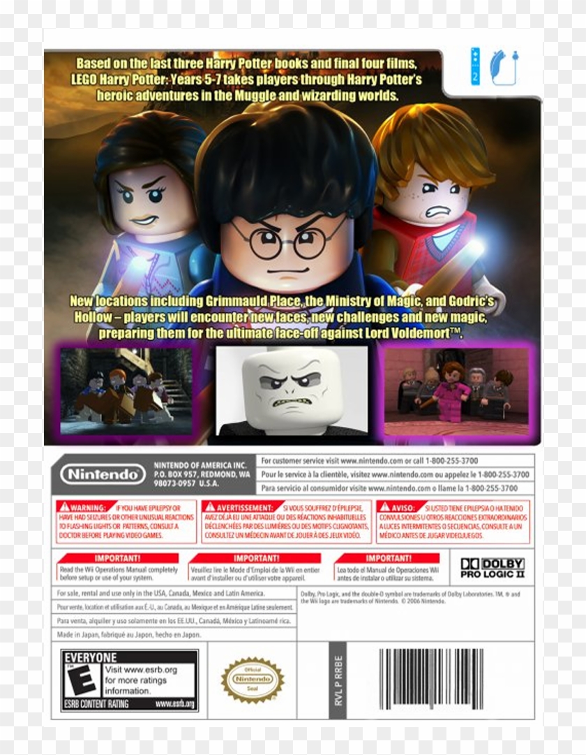 Lego Harry Back - Pokemon Battle Revolution Back Clipart