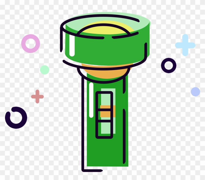 Mbe Daily Necessities Flashlight Cartoon Png And Psd - นาฬิกา การ์ตูน Png Clipart
