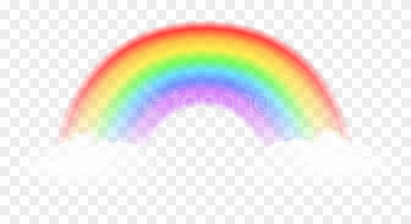 Free Png Download Rainbow With Clouds Transparent Png - Rainbows Clipart