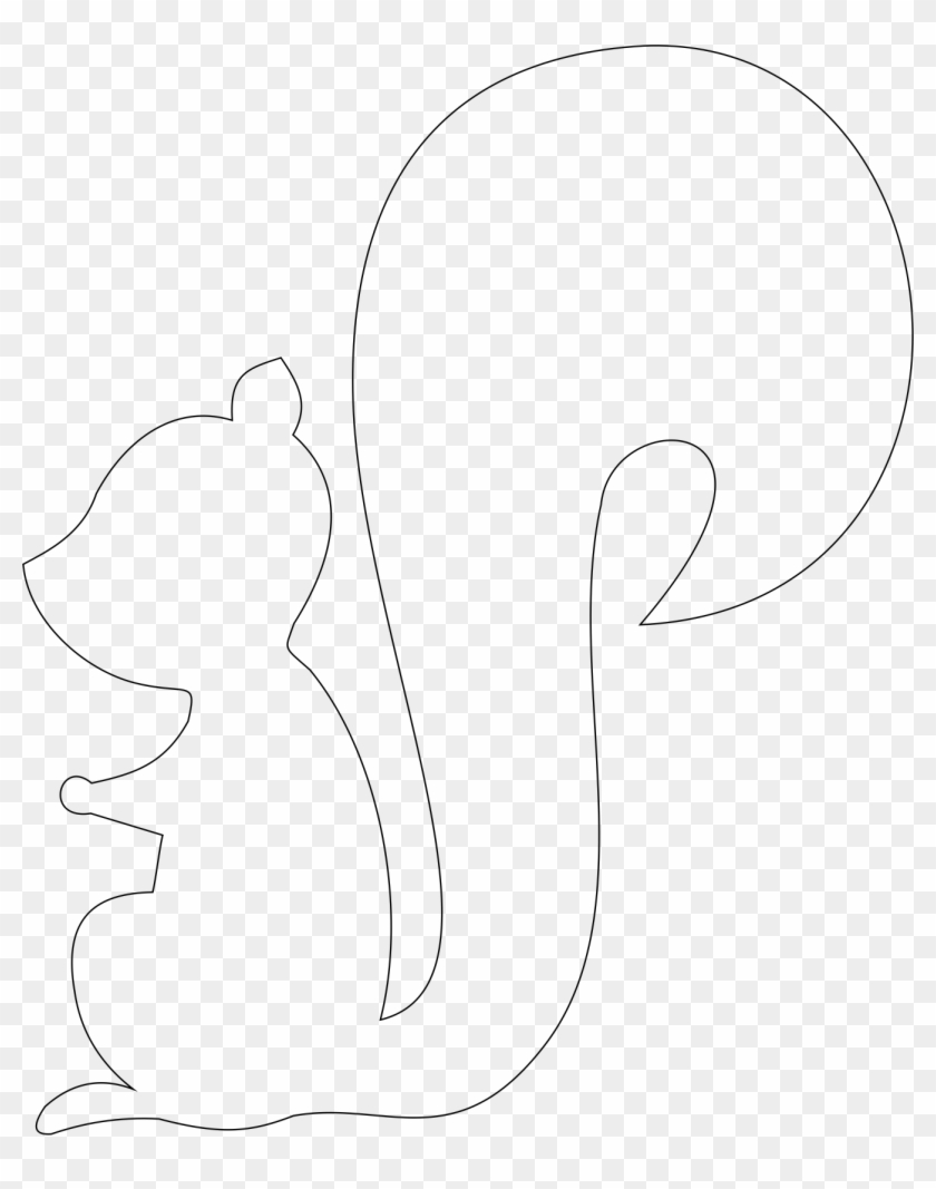 Diy Planner Stickers - Template Of A Squirrel Clipart
