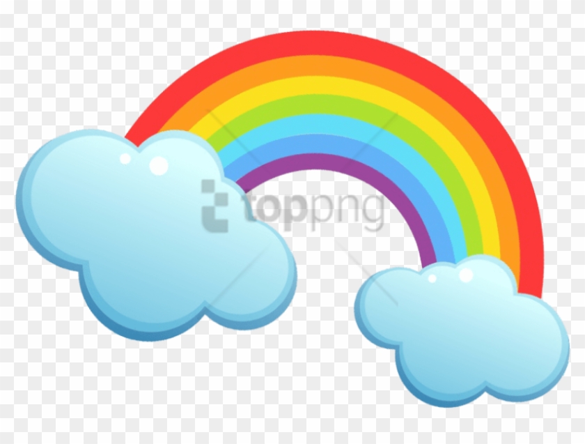 Free Png Rainbow Cloud Png Png Image With Transparent - Rainbow Cloud Png Clipart