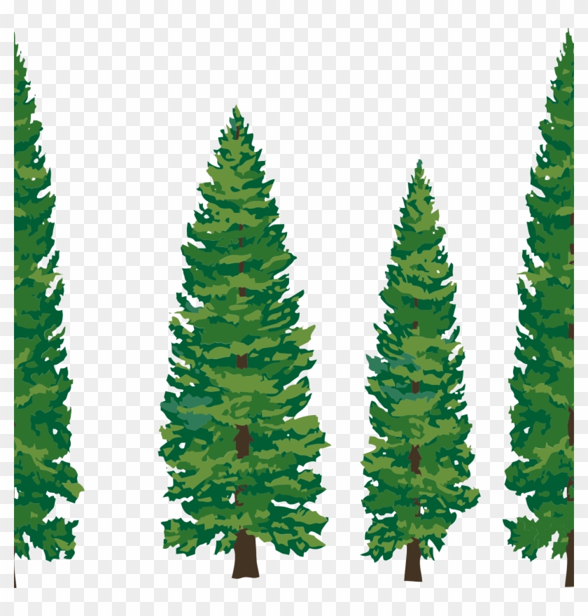 Pine Tree Forest Silhouette At Getdrawings - Pine Trees Clipart Png Transparent Png #1738211