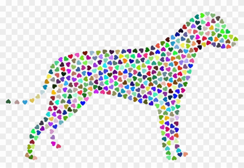 This Free Icons Png Design Of Dog Hearts Silhouette Clipart #1738984