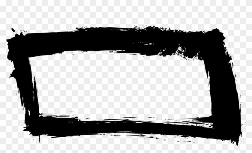 Black And White Download Grunge Banner Png Transparent - Monochrome Clipart #1739641