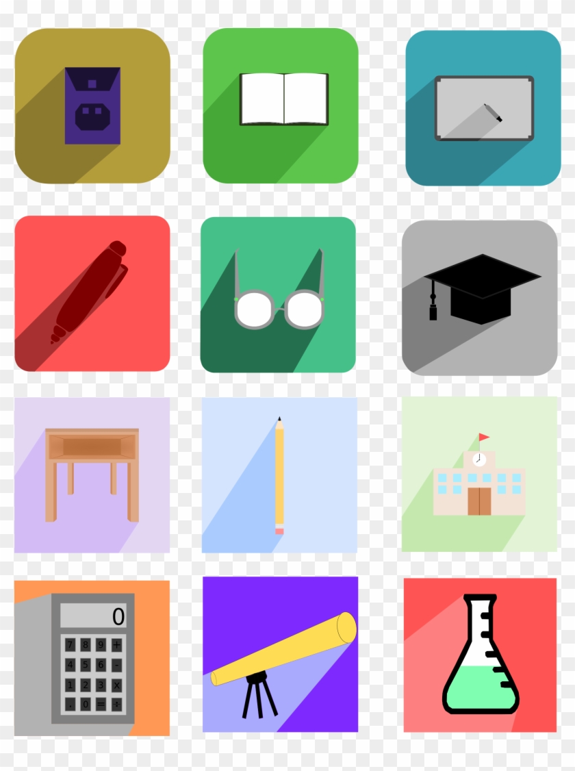 This Free Icons Png Design Of Education Long Shadow Clipart