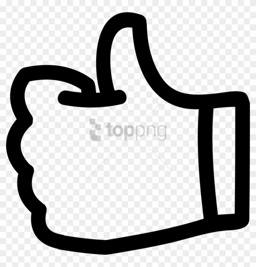 Free Png Download Free Icon Thumbs Up Png Images Background - Thumbs Up Drawing Outline Transparent Clipart