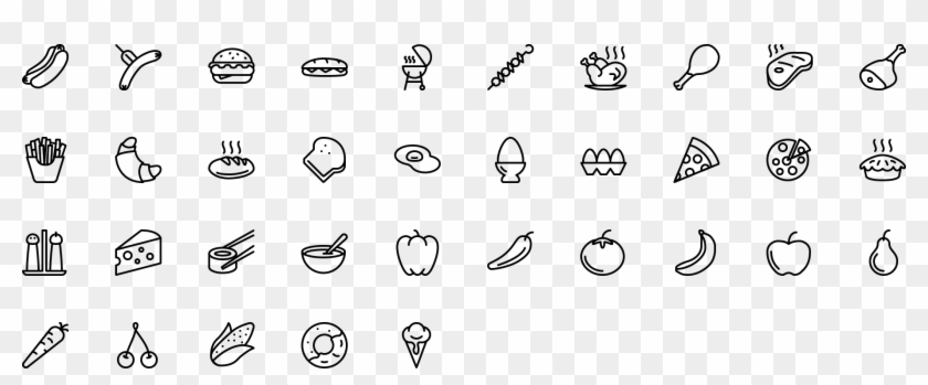 Icon Food - Food Icons Transparent Background Clipart