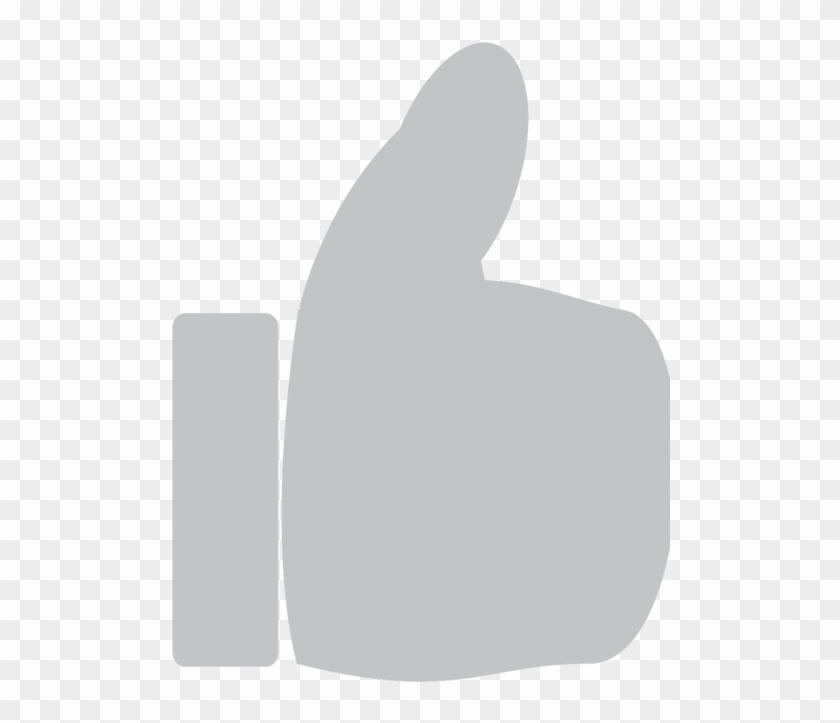 Thumbs Up,icon,like,hand - Like Grey Icon Png Clipart #1740361