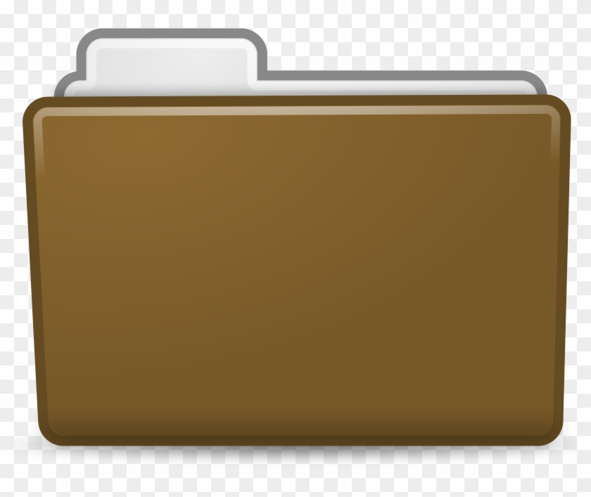 Medium Image - Brown Folder Clipart - Png Download #1740575