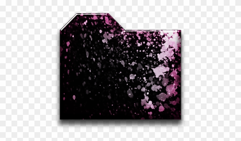 Black And Pink Folder Icons - Broken Heart Pink And Black Clipart #1740644