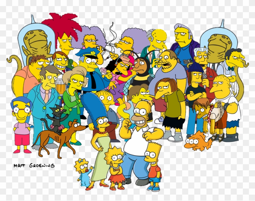 Simpsons Characters Clipart #1740988