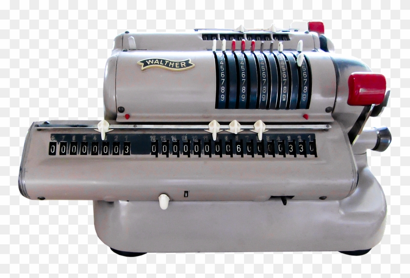 Calculating Machine, Calculator, Isolated, Old - Machine Clipart #1741123