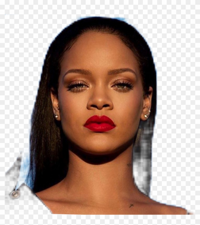 Rihanna Sticker - Rihanna Red Lipstick Fenty Clipart