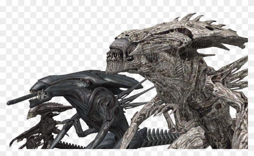 Comparison Shots - Ancient Queen Alien Clipart