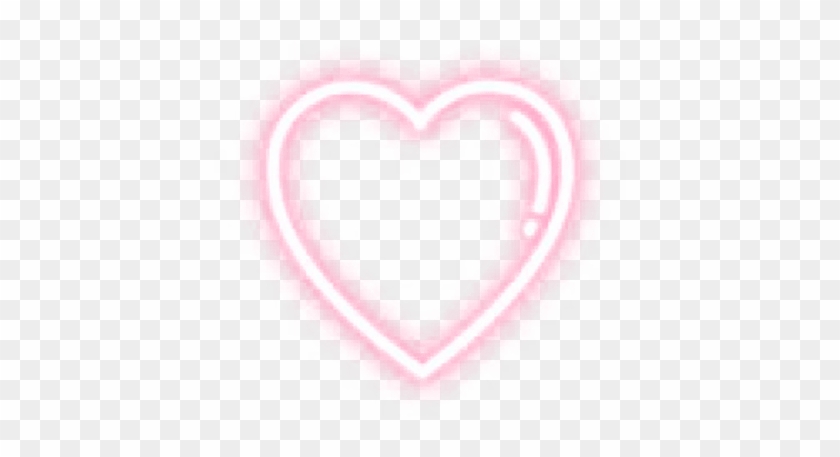 Heart Sticker Stickers Cute Glow Glowing Pink Light - Heart Clipart #1742041
