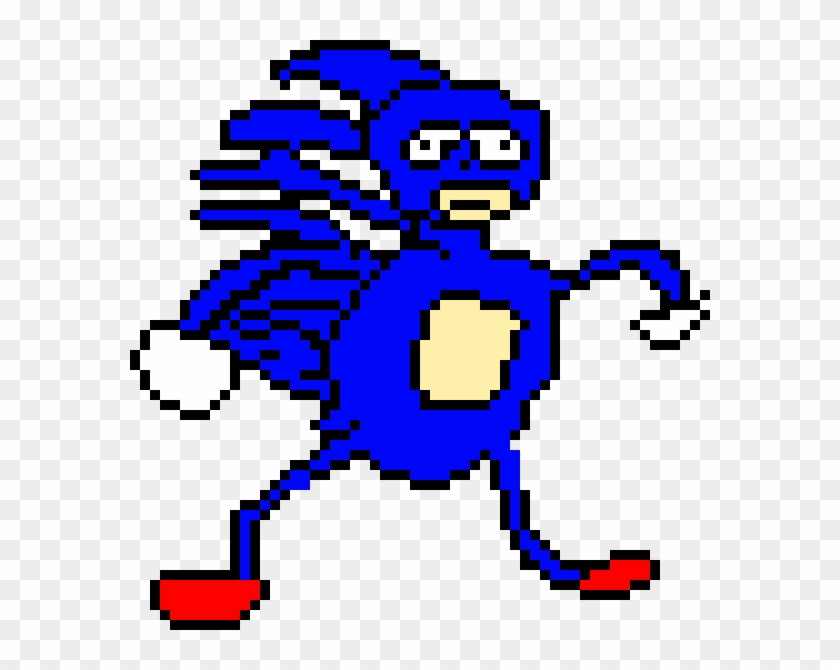 Sanic The Hedgehog Pixel Art , Png Download - Sanic The Hedgehog Pixel Art Clipart #1743035