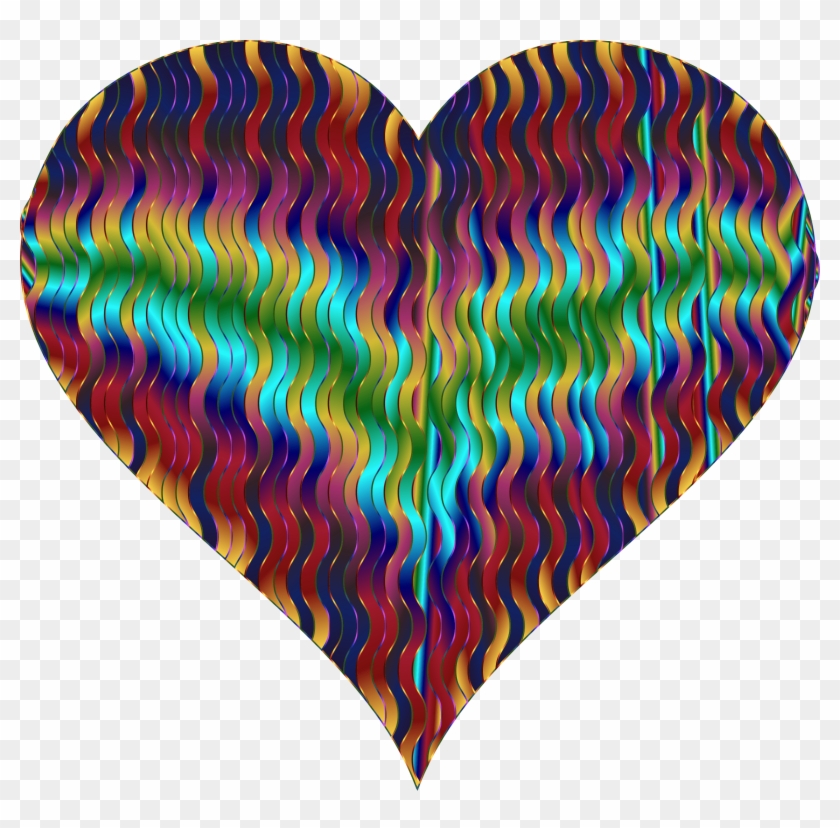 Wavy Line With Heart Clip Art - Heart - Png Download #1743463
