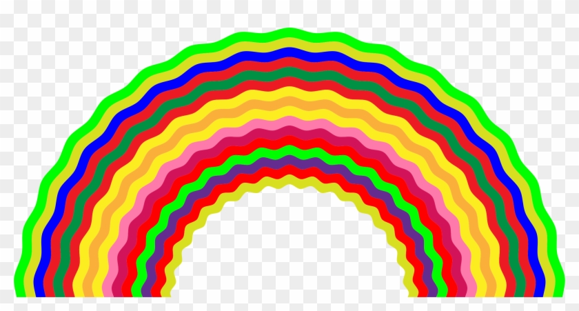 This Free Icons Png Design Of Wavy Rainbow Clipart #1743500