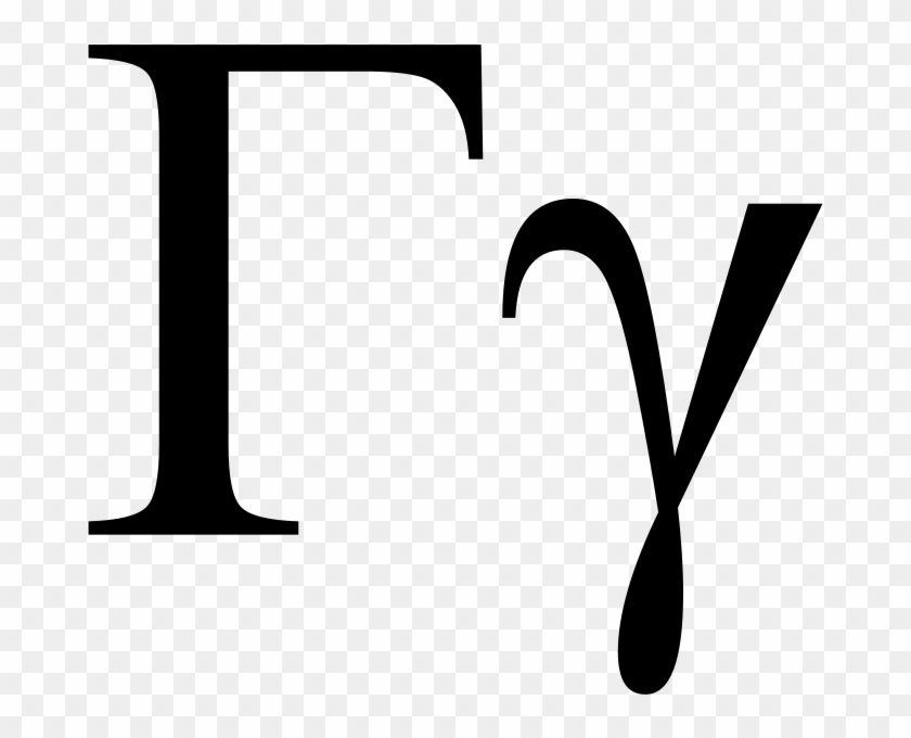 Gamma Greek Alphabet - Gamma Symbol Clipart