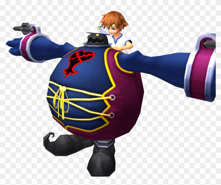 “big Belly The Large Body Gives Sora A Piggyback Ride” - Large Body Kingdom Hearts Clipart #1743831