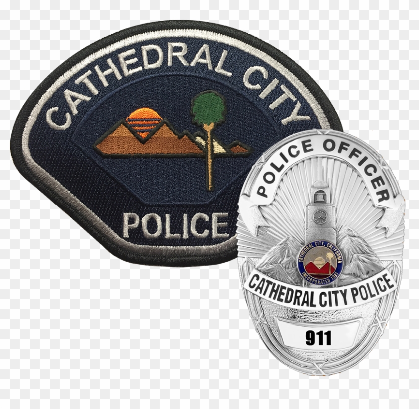 Badge And Patch - Cathedral City Police Patch Clipart #1743904