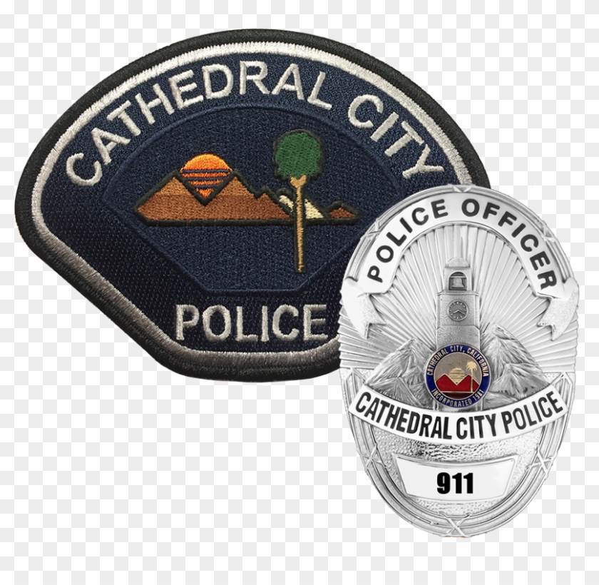 Badge And Patch - Cathedral City Police Patch Clipart