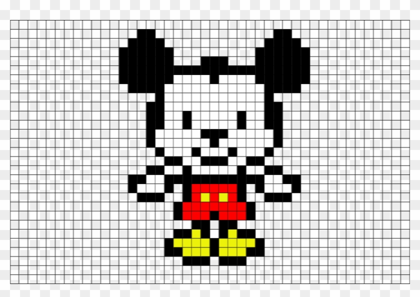 Walt Disney Animation, Animated Cartoons, Mousse, Pixel - Pixel Art Disney Mickey Clipart
