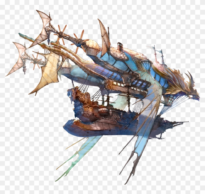 Airship Barbarians Of Lemuria Pinterest - Granblue Fantasy Ship Clipart