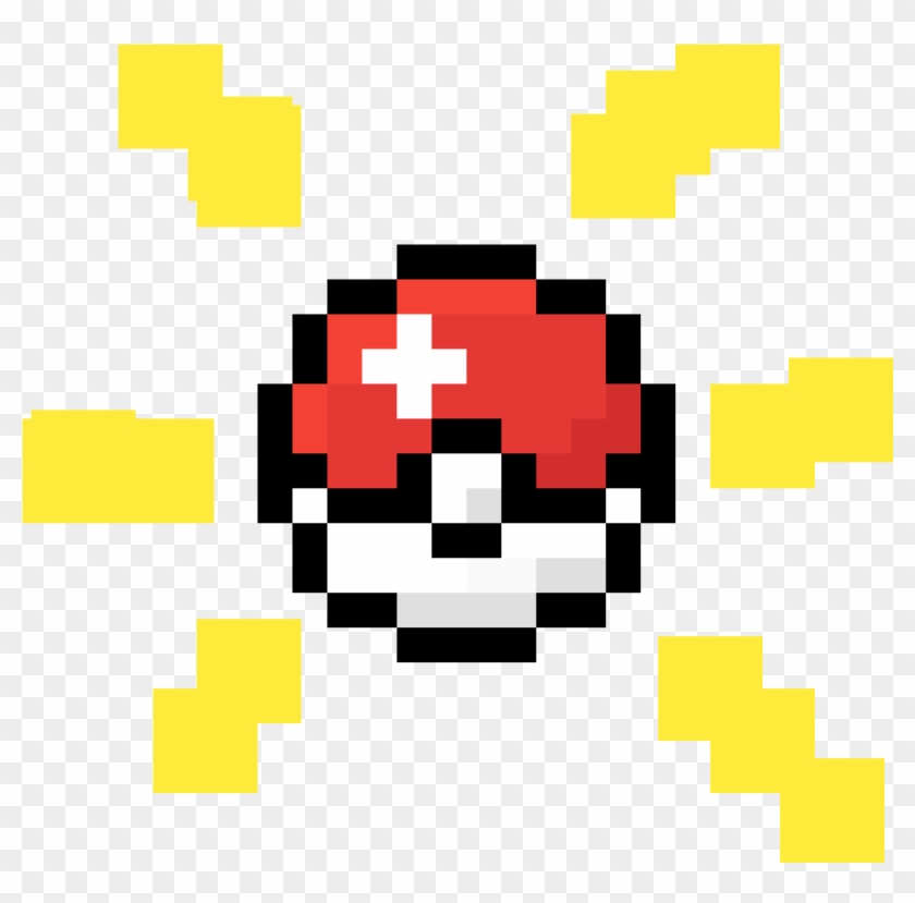 Pokemon Ball - 8 Bit Pixel Art Pokemon Clipart