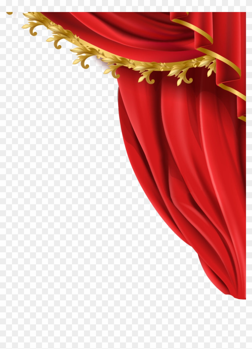 Gold-bar Curtain Curtain Curtain - Theater Curtain Clipart