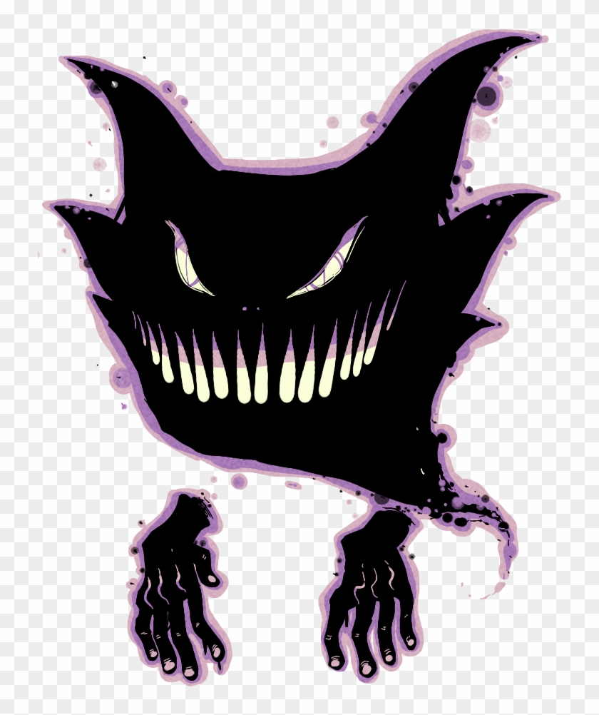 • Pokemon Gengar Haunter Gastly Jesterdex Jesterdraws - Illustration Clipart #1745618