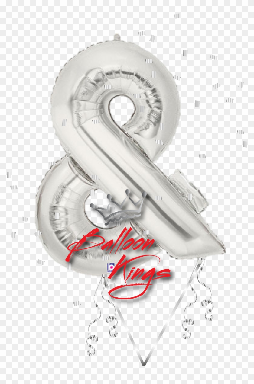 Silver Symbol Ampersand - Balloon Clipart #1745961