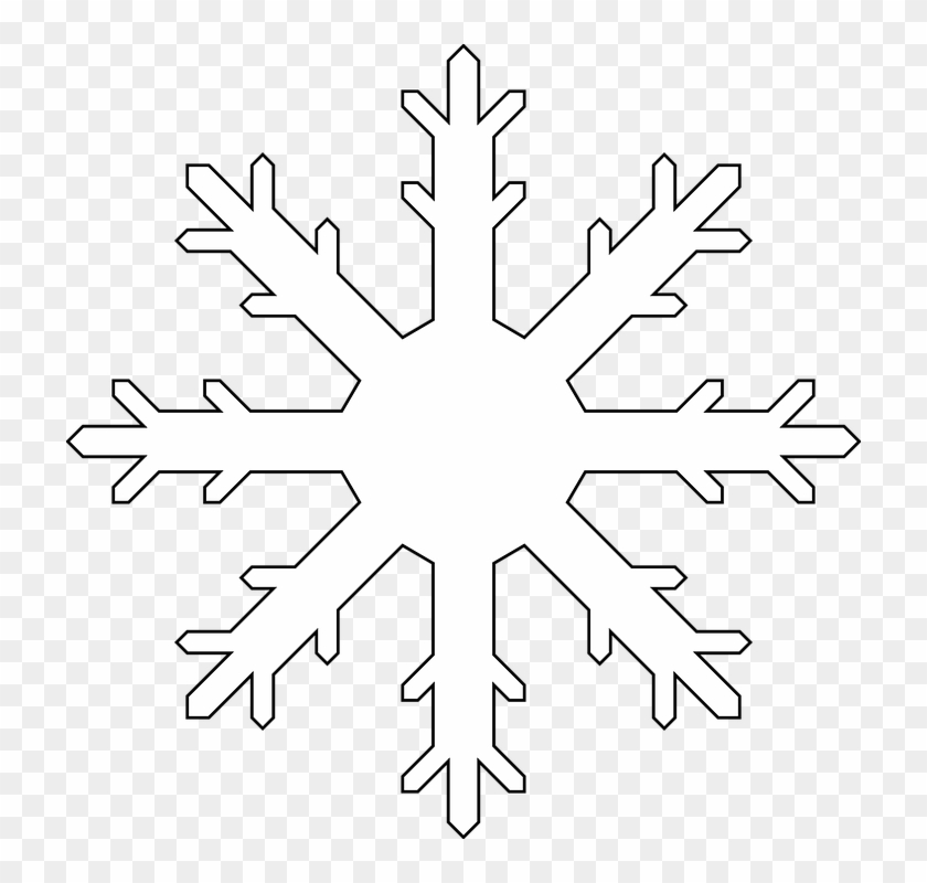 Copo De Nieve Blanco Frozen Png - White Snow Crystals Png Clipart