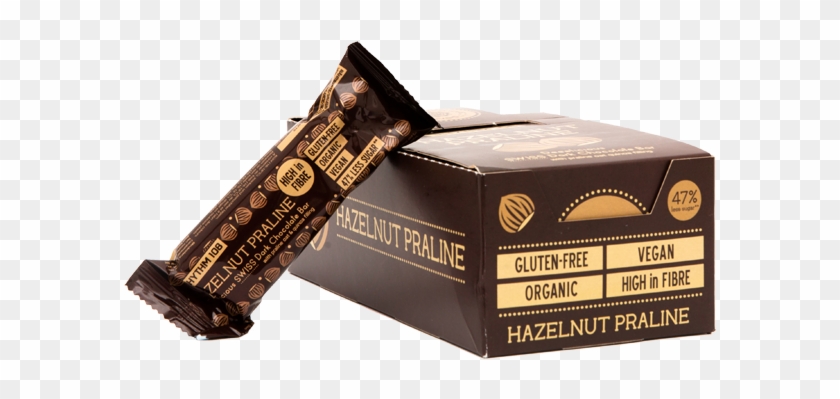 Organic Hazelnut Praline Dark Chocolate Bar - Chocolate Clipart #1747060