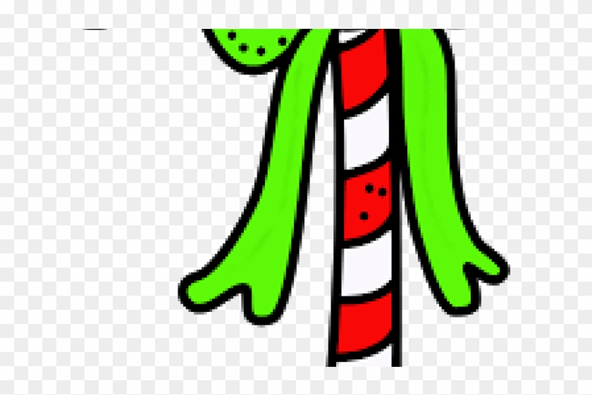 Head Clipart Grinch - Grinch Candy Cane Clip Art - Png Download #1747585