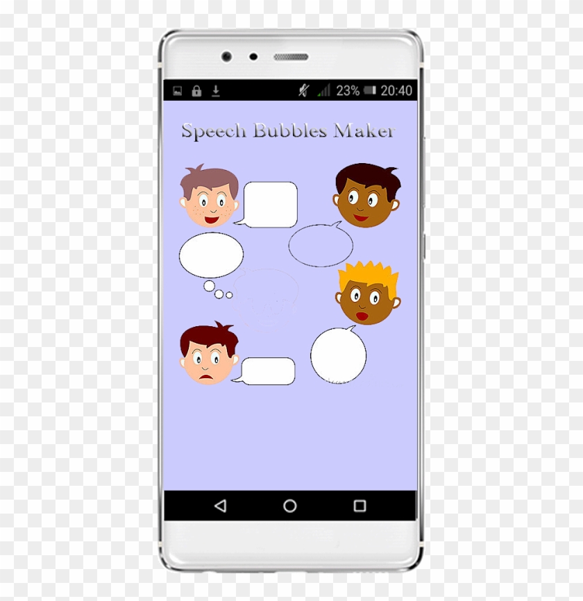 X - - Boy With Speech Bubble Clipart