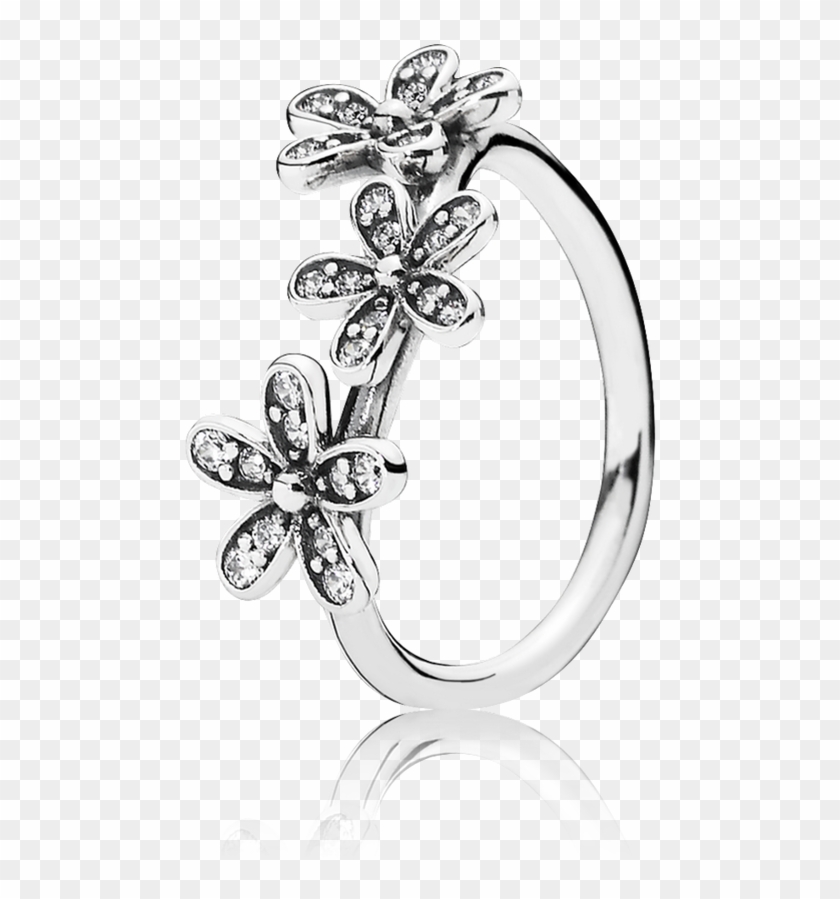 Dazzling Daisies Ring - Pandora 3 Flower Ring Clipart #1748379