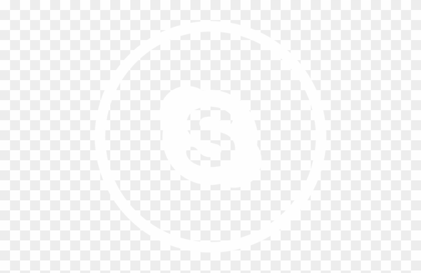 640 X 640 5 - Skype White Icon Png Clipart