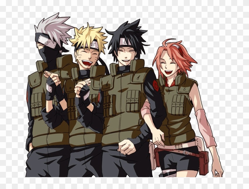 Naruto Equipe Kakashi Naruto Sasuke - Sasuke And Sakura Shippuden Clipart
