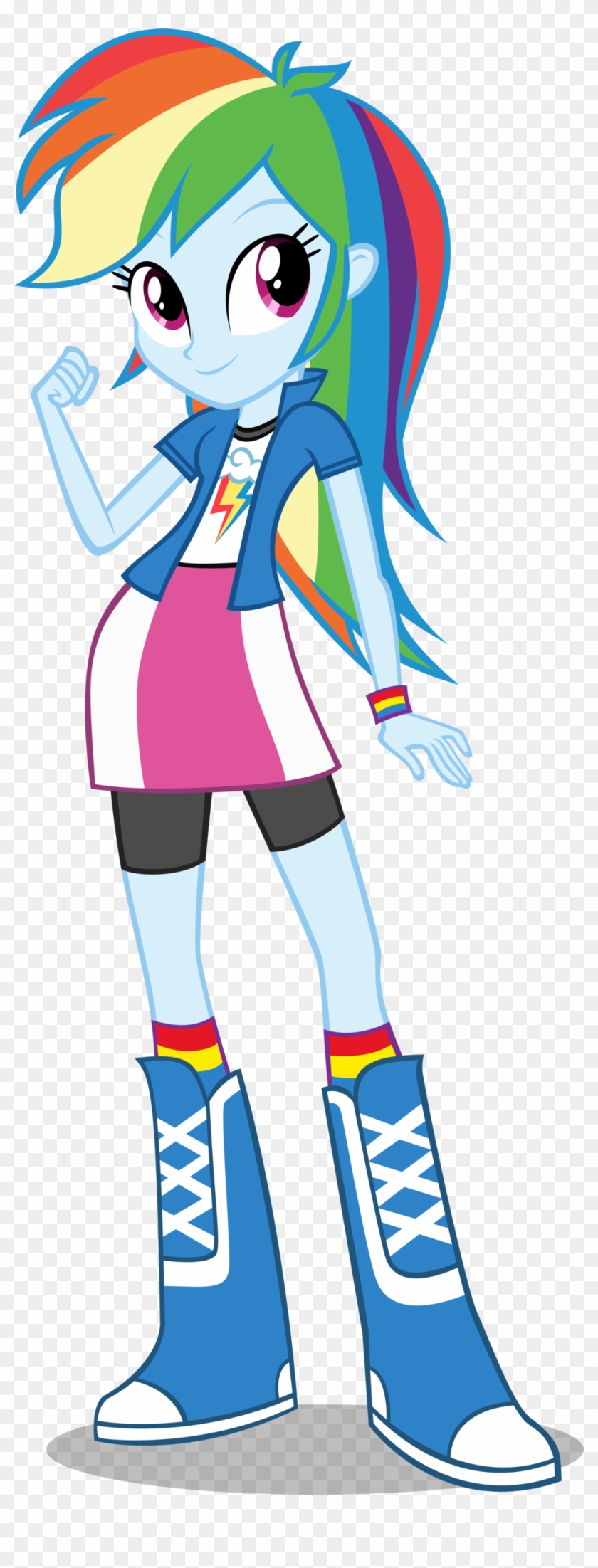 Inspiration For A Rainbow Dash Costume From The New - Equestria Girl 3 Rainbow Dash Clipart #1749706