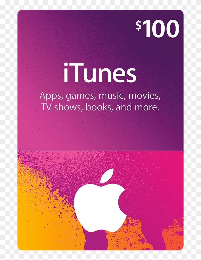 Itunes Us Gift Card $100 - Itunes Gift Card 100 50 Clipart #1750572