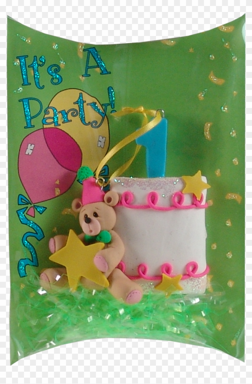 1st Year Birthday Cake Ornament Clipart