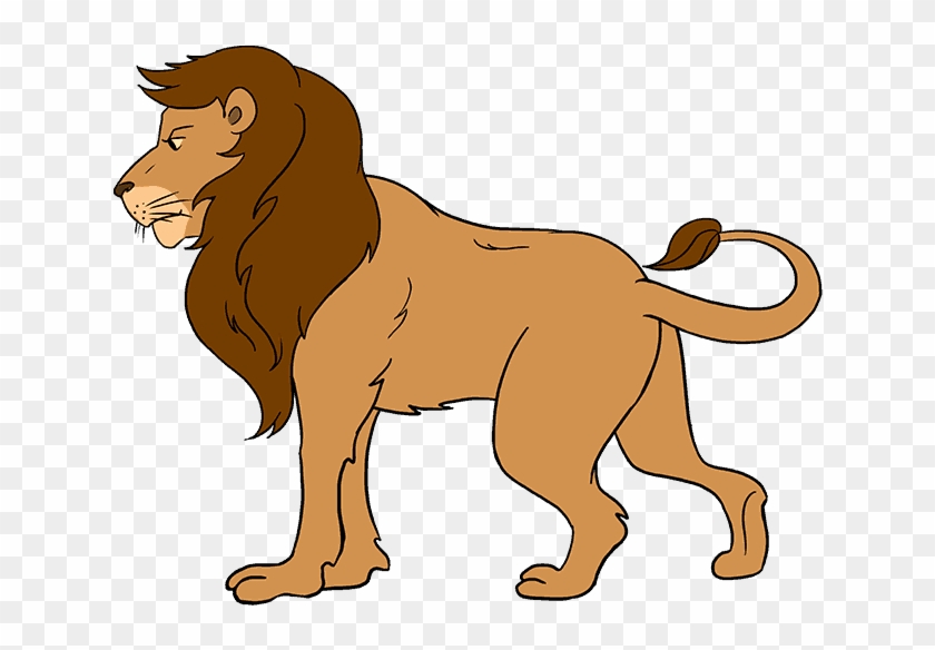 How To Draw Lion - Lion Kids Drawing Clipart #1751431