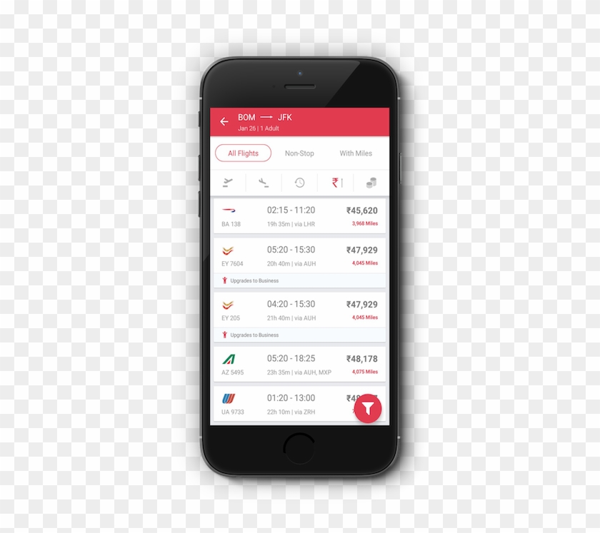 See Miles Earned On Every Flight - Mobile Device Clipart #1751644