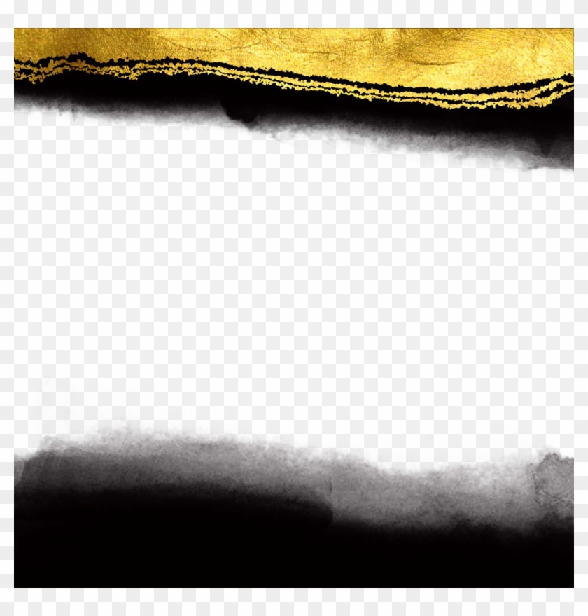 And White Texture Mapping Ink - Background Images Black Gold White Clipart #1751889