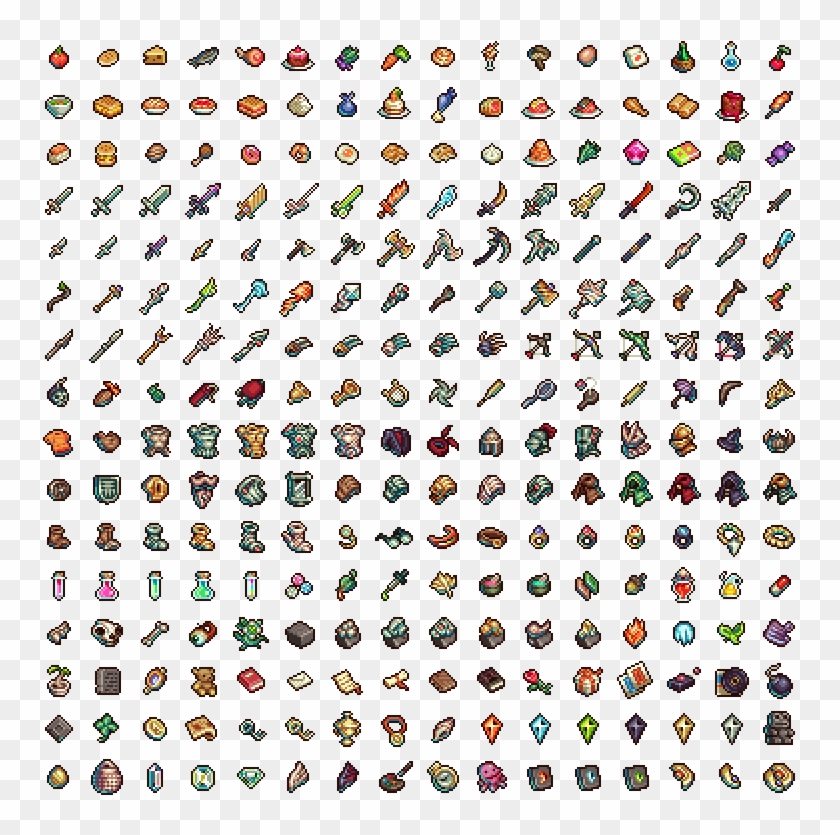 Finally Finished On Those, Goddamn - Rpg Maker Item Sprites Clipart