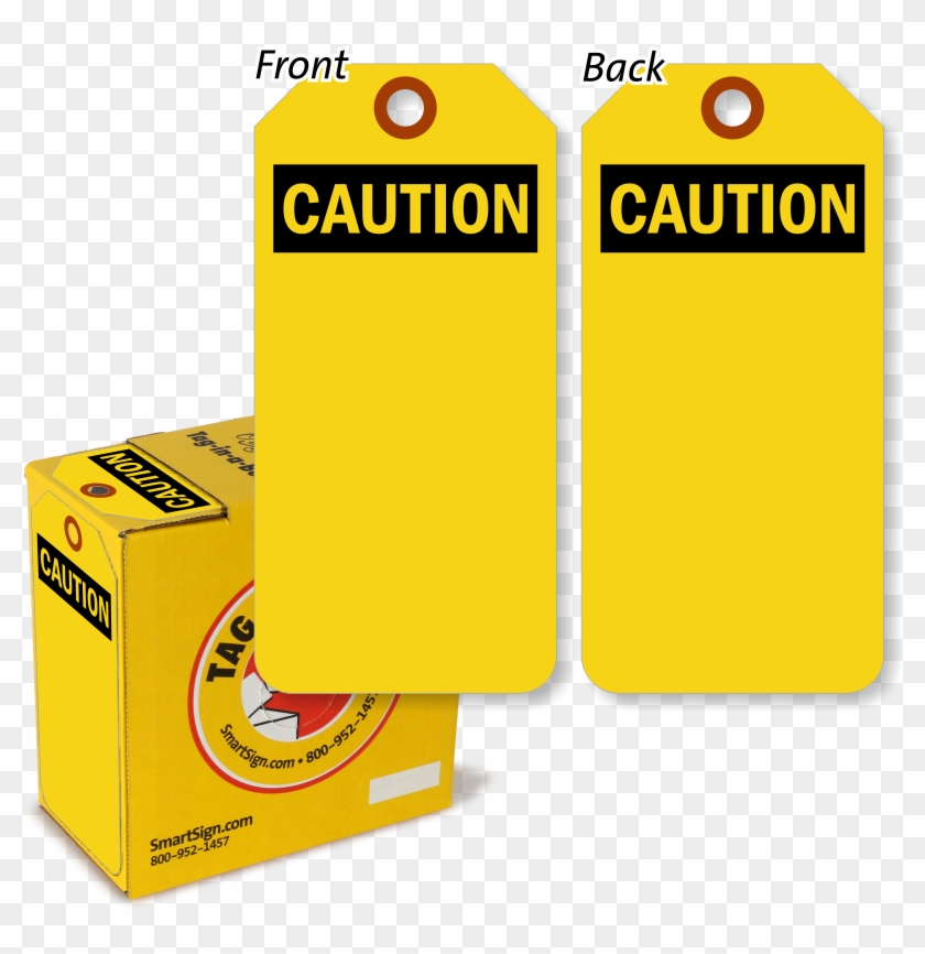 Caution Lockout Tag With Fiber Patch - Service Tag Hvac Clipart